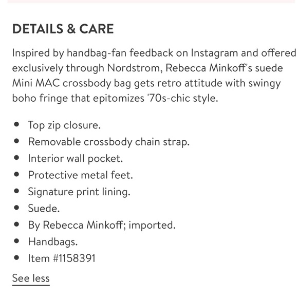 Rebecca Minkoff suede mini mac - Picture 4 of 4